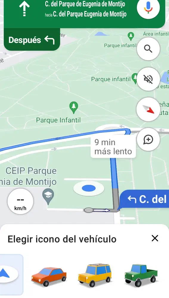 Google Maps permite cambiar el icono del vehículo y de la ubicación que definas como Casa.