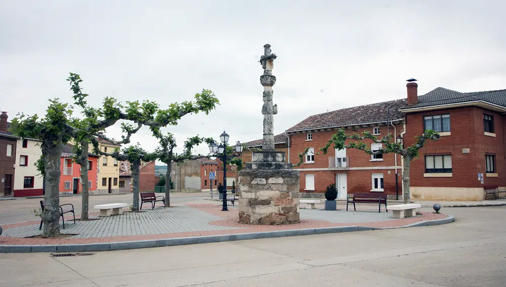 Plaza en la localidad palentina de Espinosa de Villagonzalo