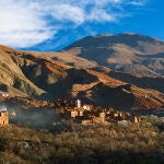 Pueblo bereber en la cordillera del Atlas.