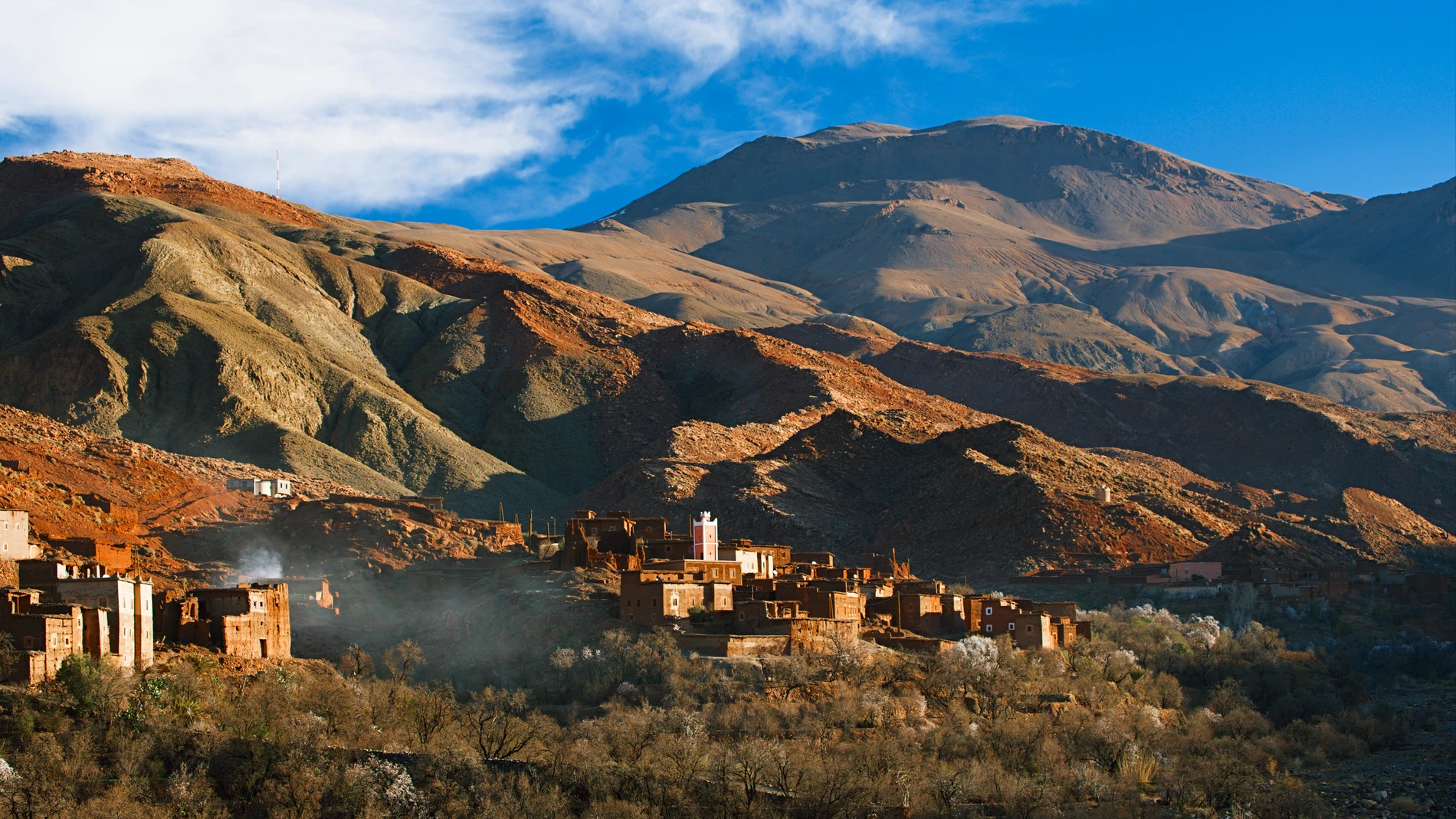 Pueblo bereber en la cordillera del Atlas.