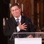 El arquitecto Alberto Campo Baeza tras recibir el Premio Nacional de Arquitectura durante el acto celebrado en el Oratorio de San Felipe Neri, en Cádiz. EFE/Román Ríos