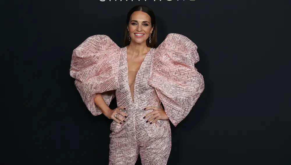 Paula Echevarría asiste a la fiesta que organiza Moët&Chandon Effervescence para celebrar la Navidad en el Teatro Real, a 2 de diciembre de 2021, en Madrid, España.