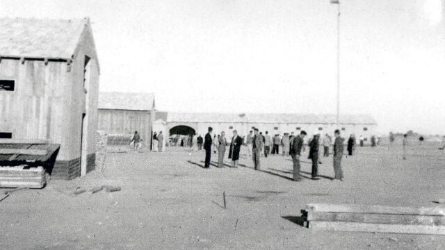 Imagen de los barracones de la colonia penitenciaria de La Savina, en Formentera (Islas Baleares)