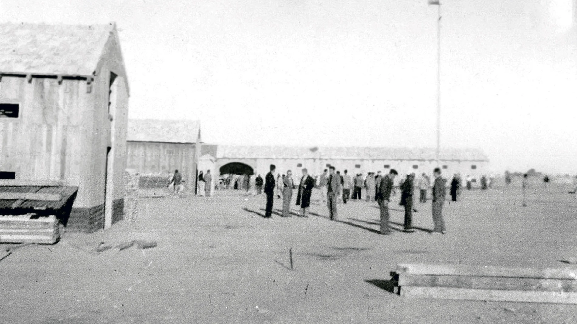 Imagen de los barracones de la colonia penitenciaria de La Savina, en Formentera (Islas Baleares)