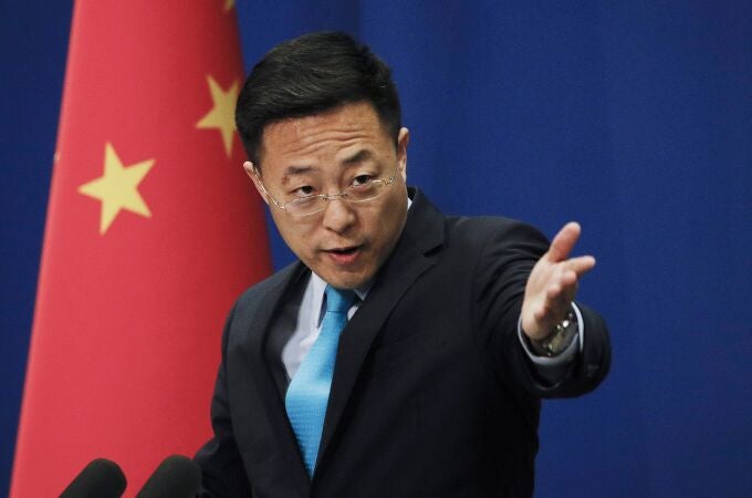 Zhao Lijian, portavoz del Ministerio de Asuntos Exteriores de China.