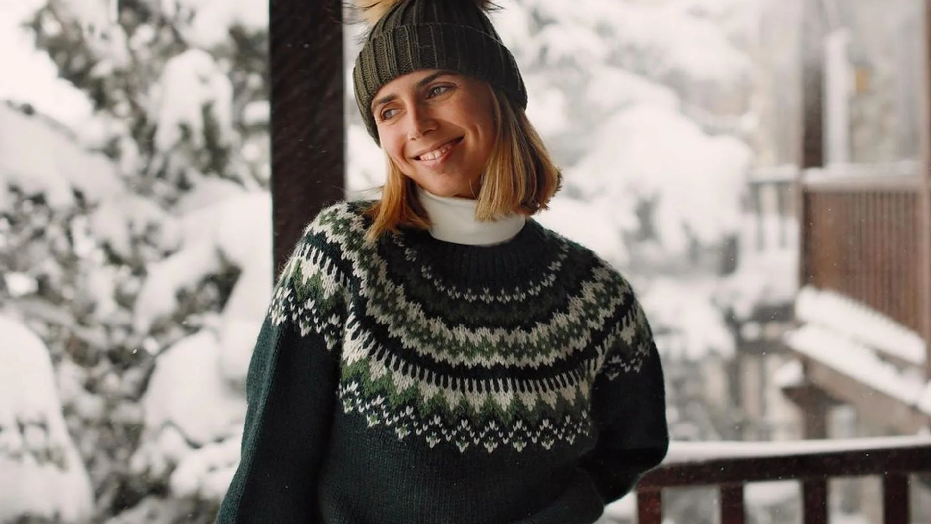 DANMY - Gorro de invierno para mujer, de punto cálido, de lana
