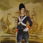 Retrato imaginado de Ana María de Soto en el Museo Naval de San Fernando (Cádiz)
