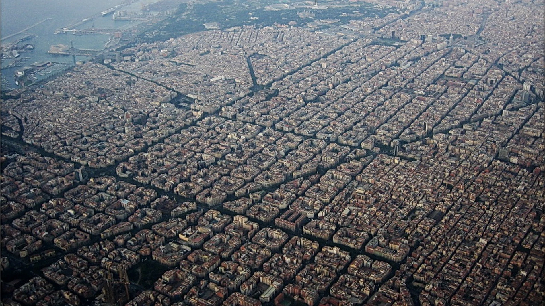 Fotografía aérea de Barcelona