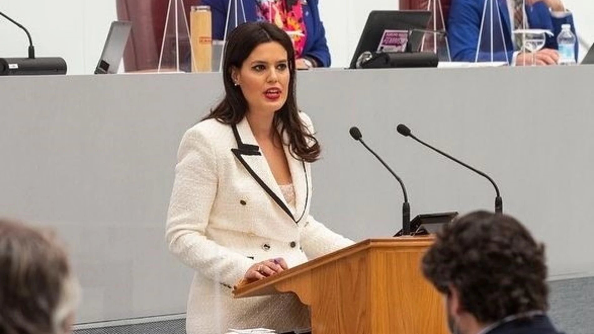 Foto de archivo de la diputada del Grupo Parlamentario Popualar, Miriam Guardiola, en el Pleno de la Asamblea Regional
