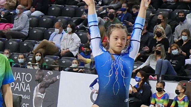 Ángela Mora, rompe barreras: Primera gimnasta con síndrome de Down en el Campeonato de España