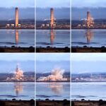 Iberdrola ha procedido al derribo de la chimenea de la central térmica de Longannet (Escocia), la que fuera la mayor central de carbón de Europa y que dejó de funcionar en 2016