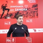 El secretario general del PSOE de Zamora, Antidio Fagúndez, participa en la presentación del 14 Congreso Provincial del PSOE de Zamora