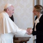 El Papa recibe a la vicepresidenta segunda y ministra de Trabajo, Yolanda Díaz