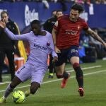 Juan Cruz con Osasuna.