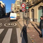 Señales de limitación de velocidad en el casco urbano de Zamora