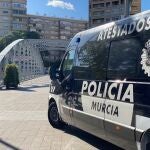 Furgoneta del equipo de Atestados de la Policía Local de Murcia