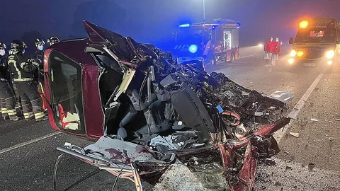 Un fallecido y cinco heridos tras una colisión frontal en la N-122 en Quintanilla de Onésimo (Valladolid)
