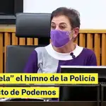 Vox cuela el himno de la Policía y la Guardia Civil en el acto de Podemos contra jueces y agentes