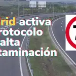 Madrid activa el protocolo por alta contaminación: prohibido circular a más de 70 km/h en la M-30