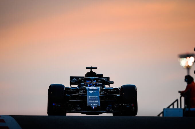 Fernando Alonso, en unos test recientes en el circuito de Yas Marina en Abu Dabi