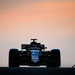 Fernando Alonso, en unos test recientes en el circuito de Yas Marina en Abu Dabi