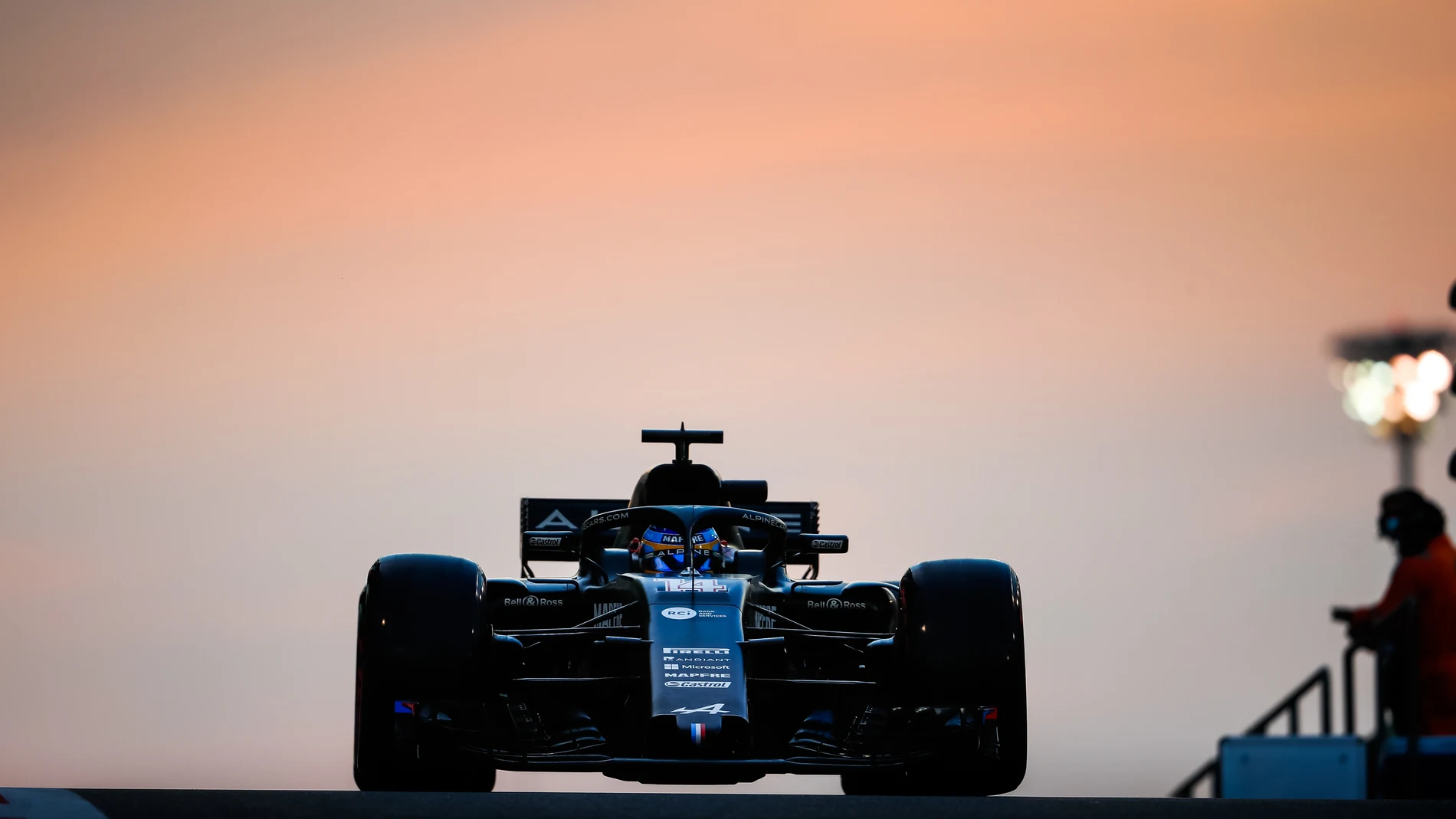 Fernando Alonso, en unos test recientes en el circuito de Yas Marina en Abu Dabi