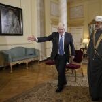 Boris Johnson recibe al sultán de Omán Haitham Bin Tarik Al Said en Downing Street