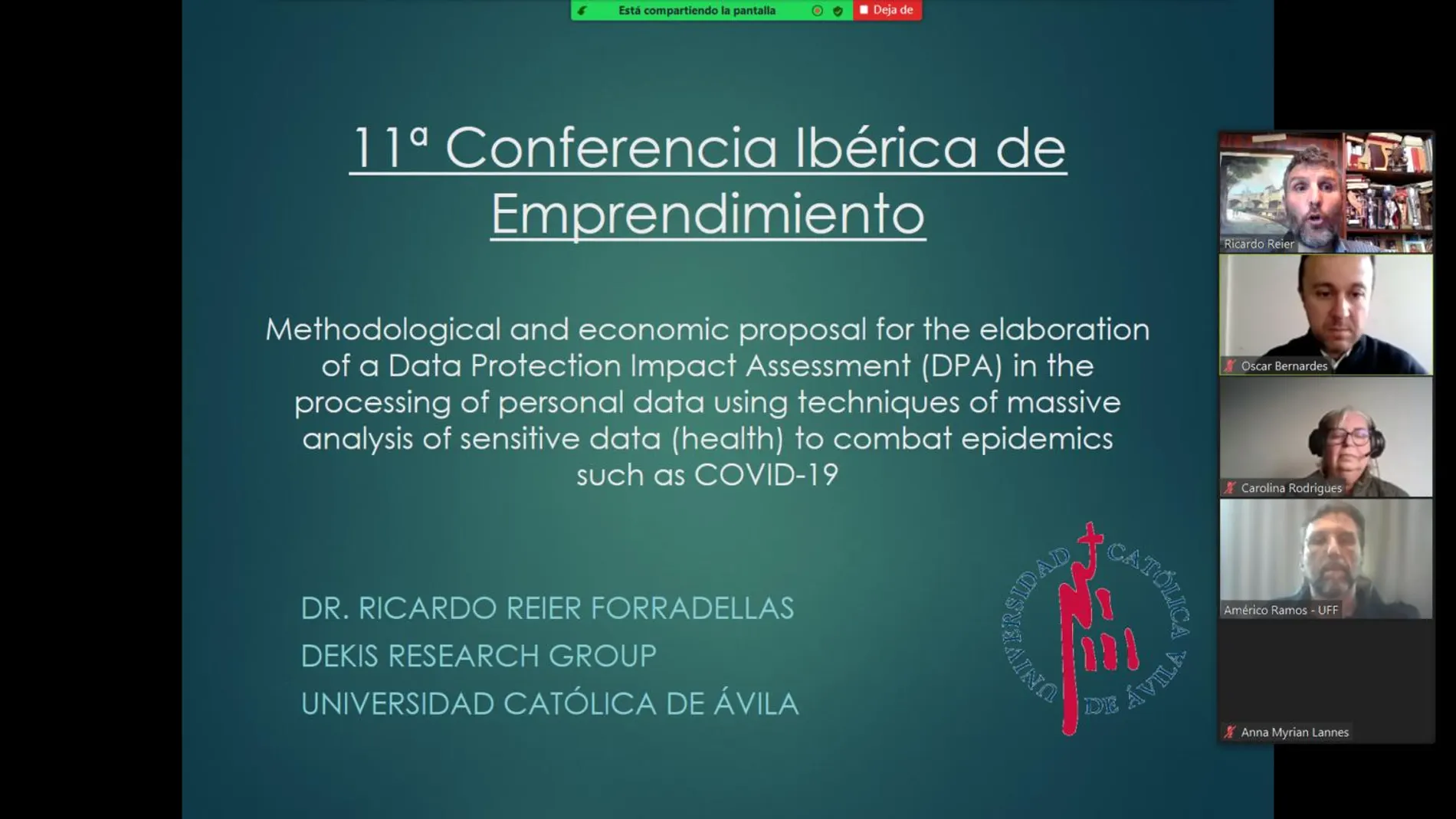 La UCAV participa en la 11ª Conferencia Ibérica de Emprendimiento