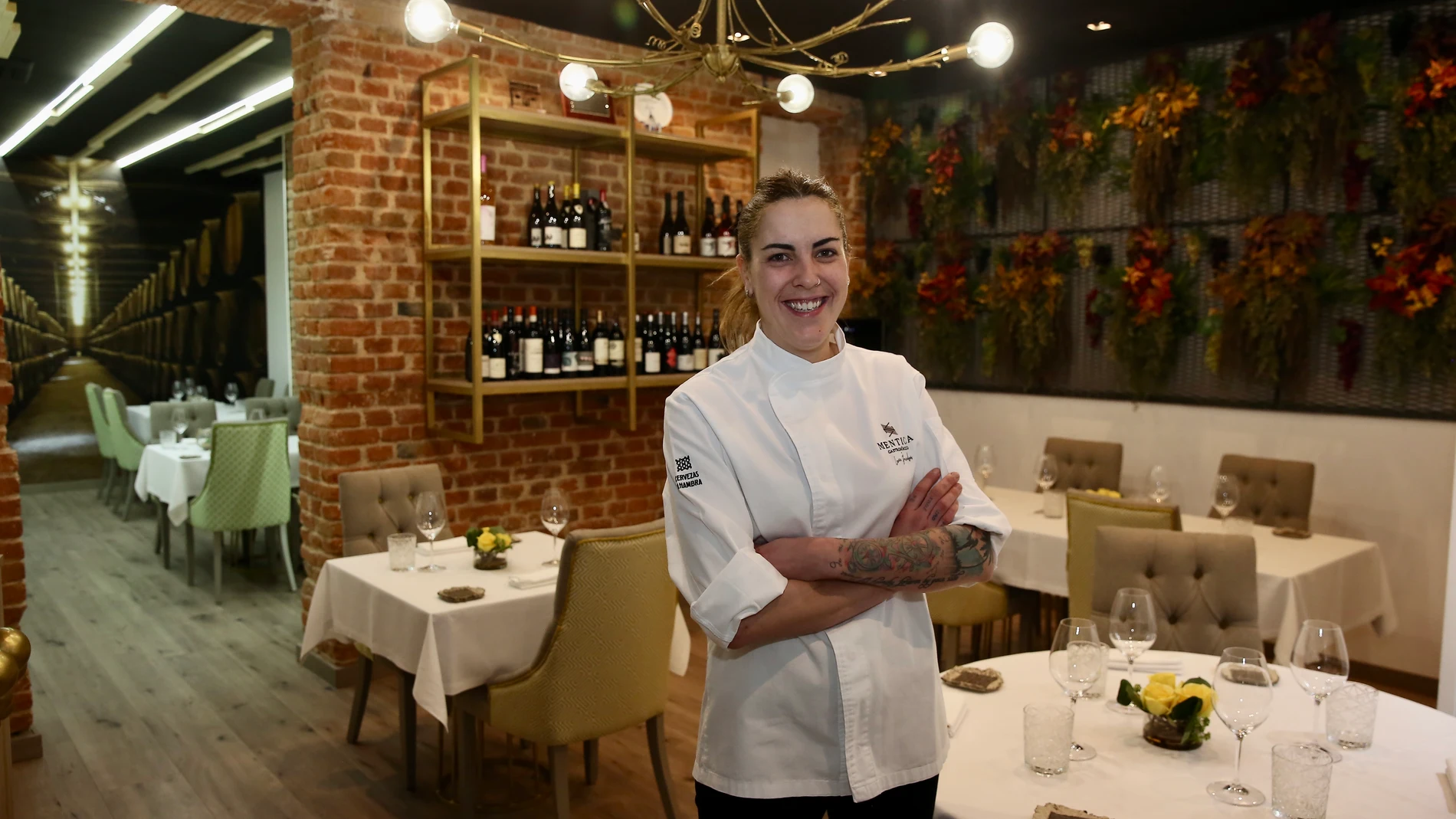 Lucía Grávalos en su restaurante Mentica. Gastrochic.
