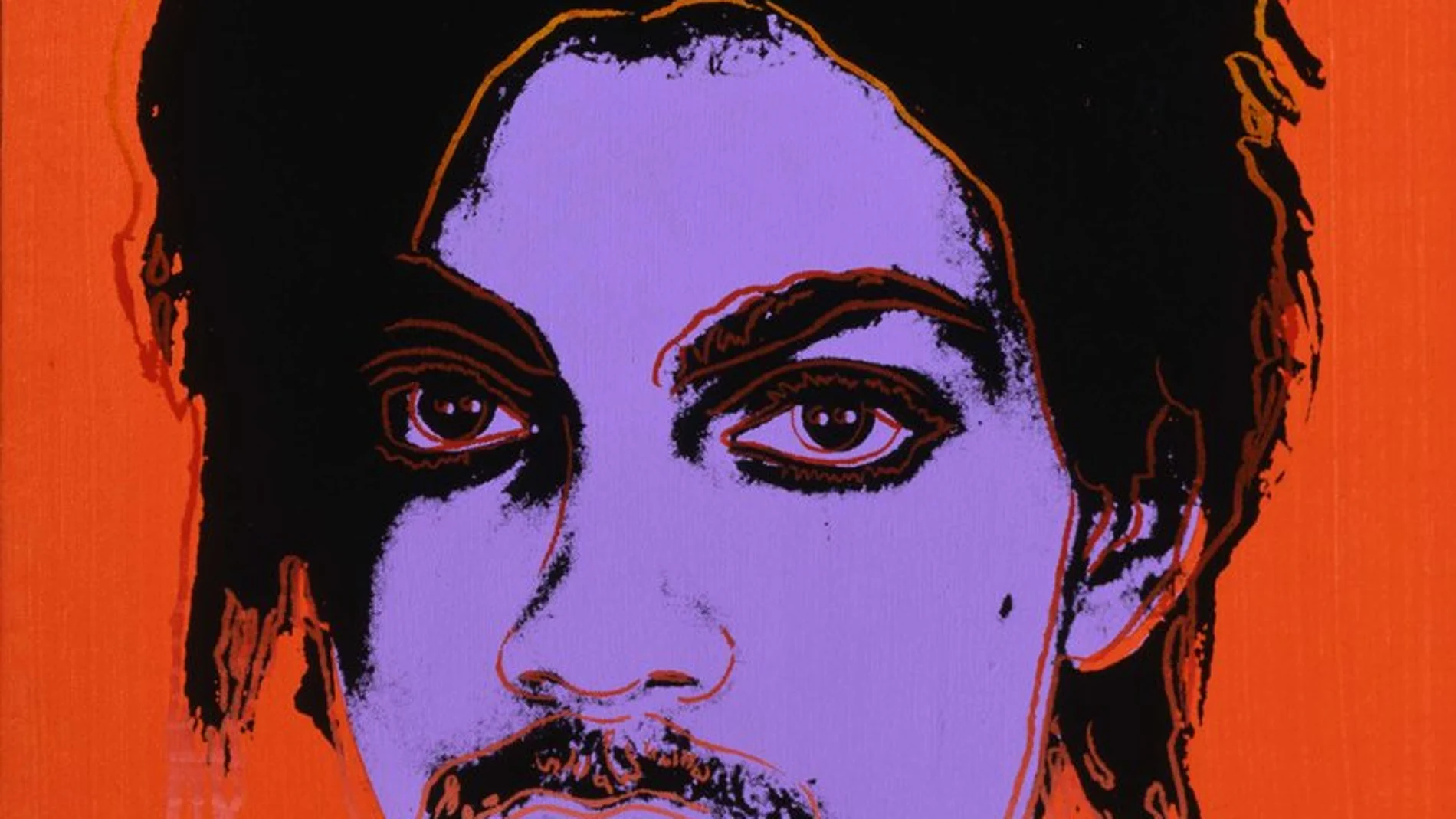 Imagen de uno de los retratos de Prince que forman la serie de Warhol