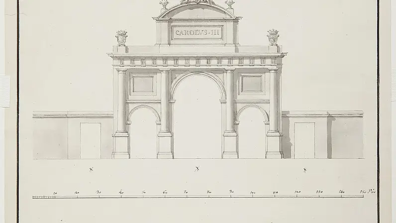 Quinta propuesta de Ventura Rodríguez para la Puerta de Alcalá