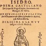 Cubierta de «Isidro», la obra que le dedicó Lope de Vega al patrón de Madrid