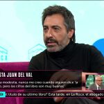 Juan del Val en la entrevista en la roca