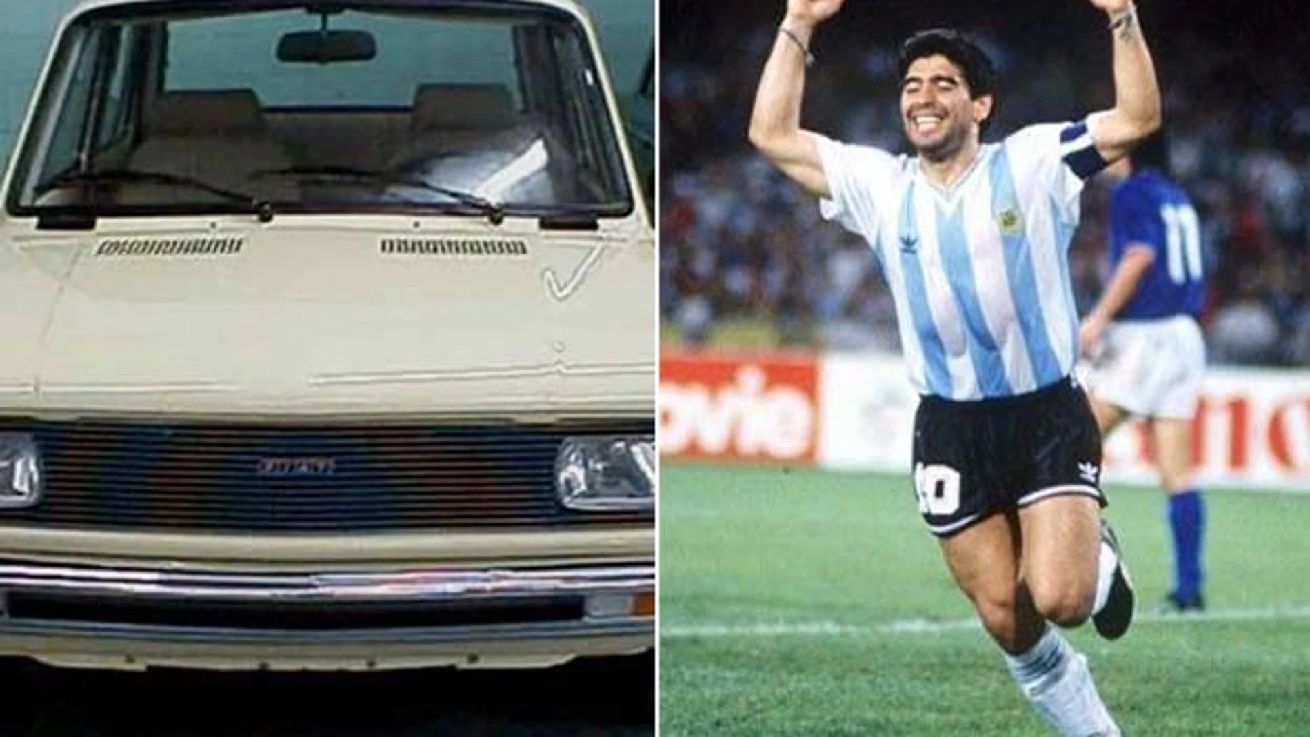 El Fiat 128 de Diego Maradona que sale a la venta como token no fungible (NFT).