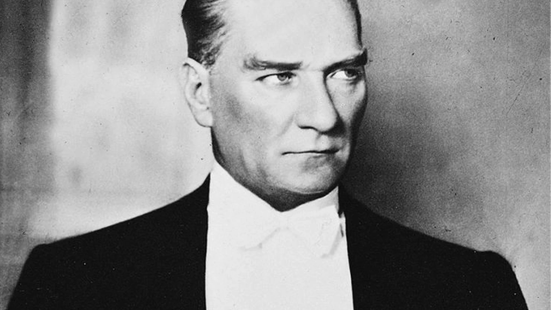 Un retrato del presidente turco Atatürk de la década de 1930