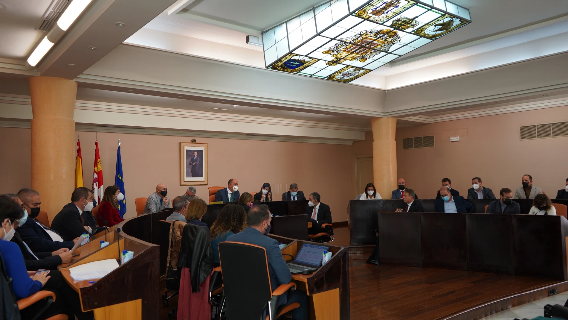Pleno de la Diputación de Segovia en el que se ha aprobado el presupuesto para 2022