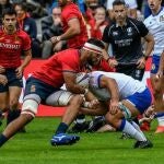 Kawa Leauma, jugador español de rugby tras las secuelas de un accidente después del Países Bajos-España.