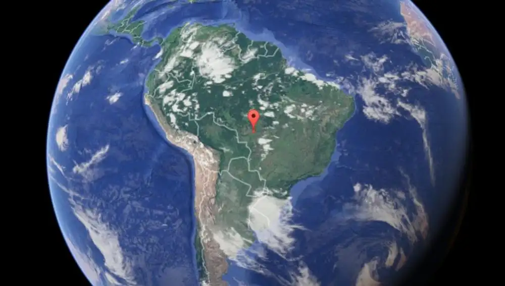 Polo sudamericano de inaccesibilidad | Fuente: Google Maps