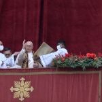 El Santo Padre durante la bendición Urbi et Orbi