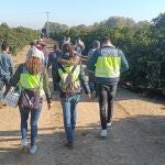 Fotografía facilitada por la Policía Nacional tras la detención de siete personas como presuntos miembros de una organización dedicada a la trata de seres humanos con fines de explotación laboral. EFE/ Policía Nacional