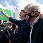 Jair Bolsonaro y el general Augusto Heleno Ribeiro. ANDRESSA ANHOLETE (Foto de ARCHIVO) 24/05/2020