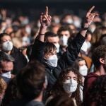 Imagen del concierto piloto en Barcelona donde se permitía la movilidad de público