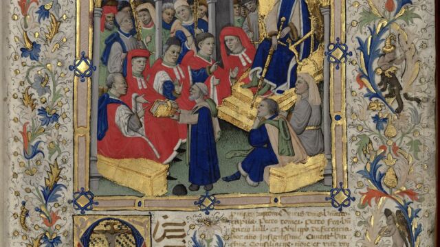 Maria de Castilla, mujer de Alfonso el Magnánimo, en «Comentaris dels Usatges de Barcelona», de 1448