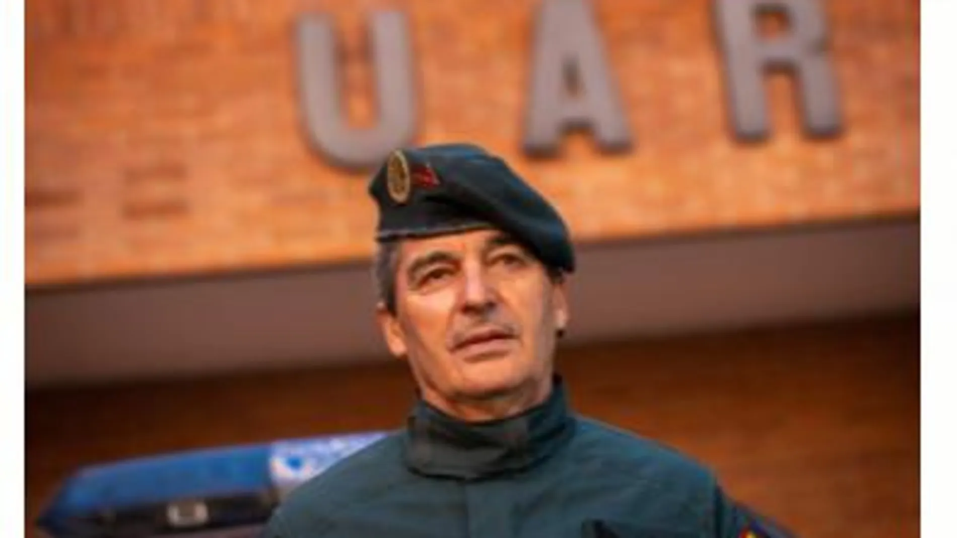 Manuel Peláez, con el uniforme del GAR