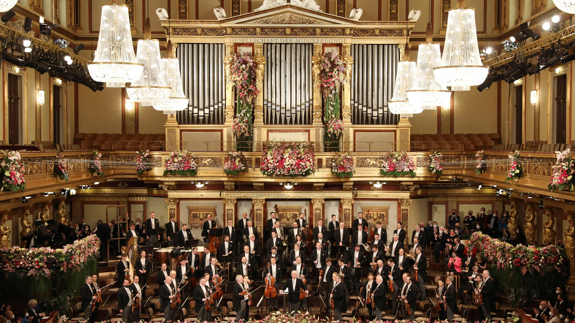 La Orquesta Filarmónica de Viena, bajo la batuta del maestro argentino-español-israelí Daniel Barenboim
