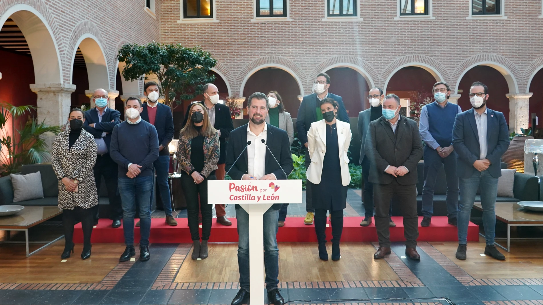 El secretario autonómico y candidato de los socialistas castellanos y leoneses a presidir la Junta, Luis Tudanca, comparece tras presidir el Consejo Territorial del PSOE de Castilla y León