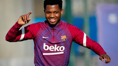 Ansu Fati ya lleva tiempo entrenando con el Barcelona