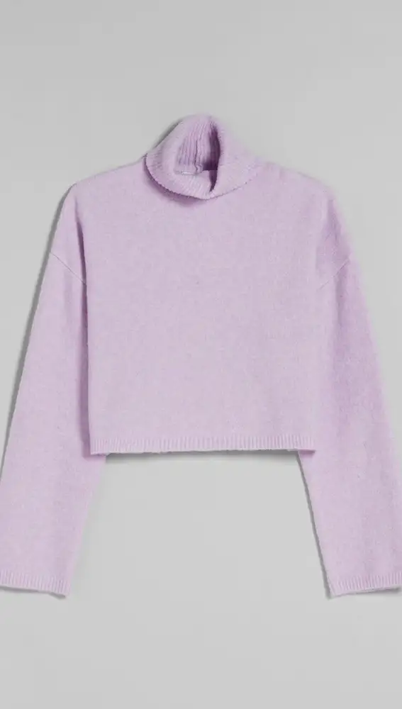 Jersey de cuello alto.