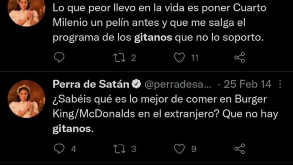 Tuits de Perra de Satán