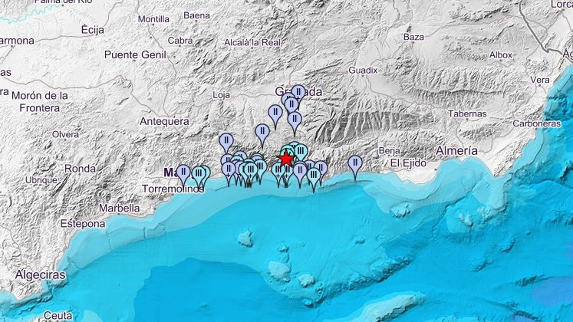 Registrado sin daños un terremoto de 3,5 grados con epicentro en Lentegí y sentido en la costa de Granada y Málaga